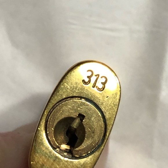 Louis Vuitton 313 Lock and Key 313 Padlock with matching key #313 EUC LV - Picture 12 of 15